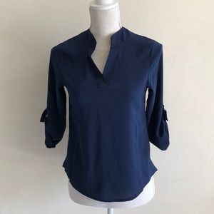 Navy blue top